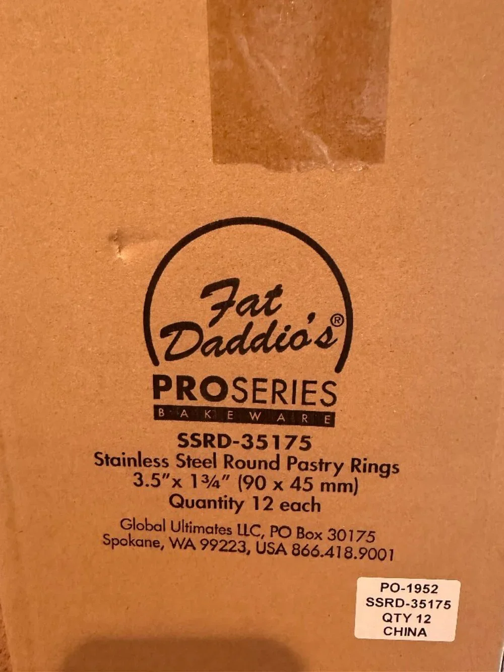 Daddios pastry rings NIB